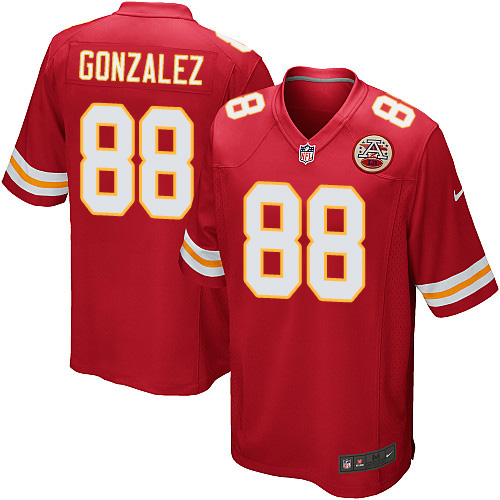 Men's Nike Kansas City Chiefs #88 Tony Gonzalez Game Red Team Color NFL Jersey