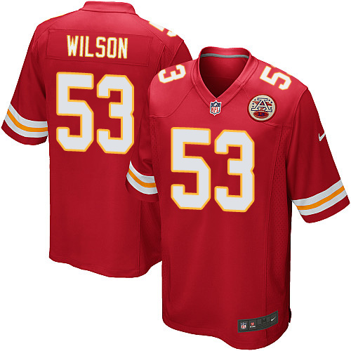 Men's Nike Kansas City Chiefs #53 Ramik Wilson Game Red Team Color NFL Jersey