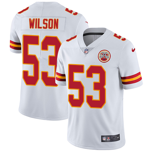 Men's Nike Kansas City Chiefs #53 Ramik Wilson White Vapor Untouchable Limited Player NFL Jersey