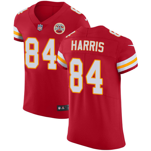 Men's Nike Kansas City Chiefs #84 Demetrius Harris Red Team Color Vapor Untouchable Elite Player NFL Jersey