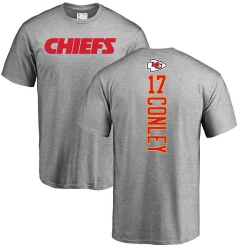 NFL Nike Kansas City Chiefs #17 Chris Conley Ash Backer T-Shirt