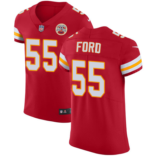 Men's Nike Kansas City Chiefs #55 Dee Ford Red Team Color Vapor Untouchable Elite Player NFL Jersey