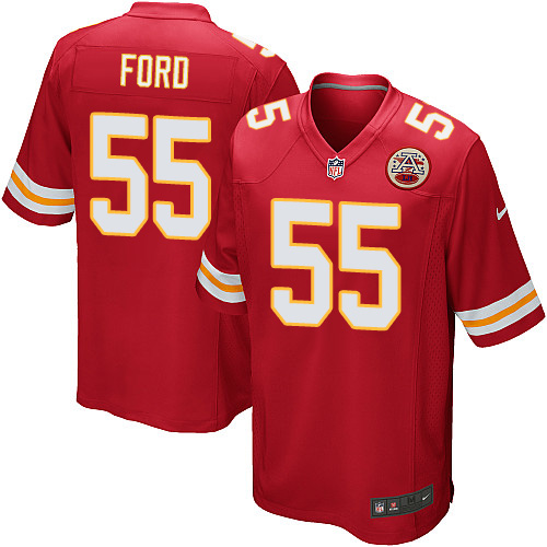 Men's Nike Kansas City Chiefs #55 Dee Ford Game Red Team Color NFL Jersey