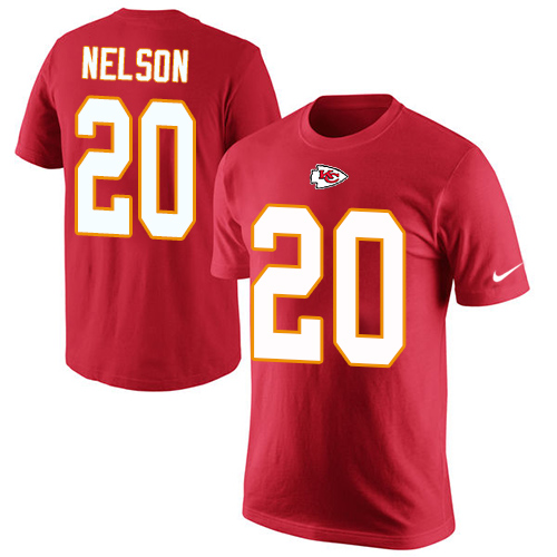 NFL Men's Nike Kansas City Chiefs #20 Steven Nelson Red Rush Pride Name & Number T-Shirt