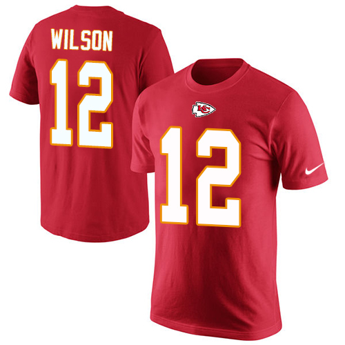NFL Men's Nike Kansas City Chiefs #12 Albert Wilson Red Rush Pride Name & Number T-Shirt