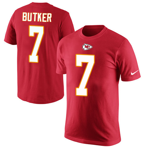 NFL Men's Nike Kansas City Chiefs #7 Harrison Butker Red Rush Pride Name & Number T-Shirt