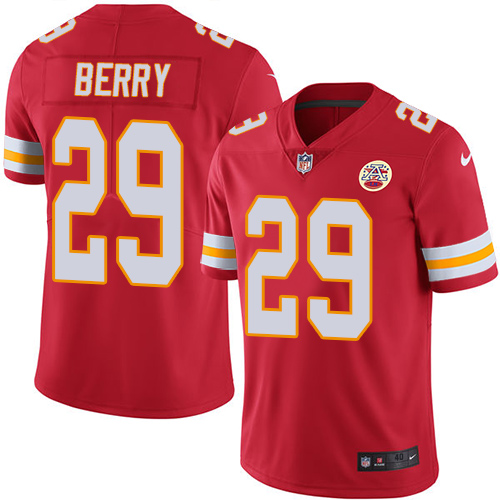 Men's Nike Kansas City Chiefs #29 Eric Berry Red Team Color Vapor Untouchable Limited Player NFL Jersey