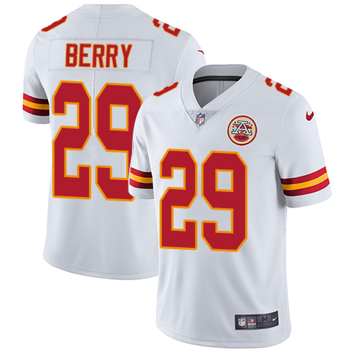 Men's Nike Kansas City Chiefs #29 Eric Berry White Vapor Untouchable Limited Player NFL Jersey