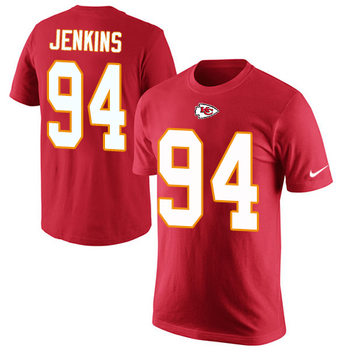 NFL Men's Nike Kansas City Chiefs #94 Jarvis Jenkins Red Rush Pride Name & Number T-Shirt
