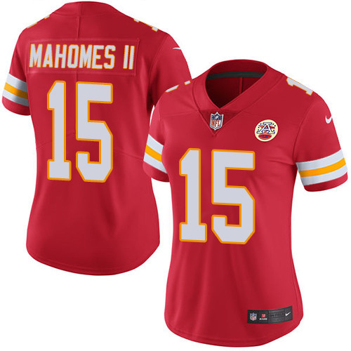 Women's Nike Kansas City Chiefs #15 Patrick Mahomes II Red Team Color Vapor Untouchable Limited Player NFL Jersey