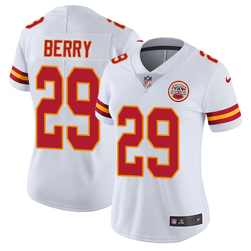 Women's Nike Kansas City Chiefs #29 Eric Berry White Vapor Untouchable Elite Player NFL Jersey