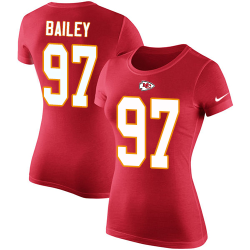 NFL Women's Nike Kansas City Chiefs #97 Allen Bailey Red Rush Pride Name & Number T-Shirt