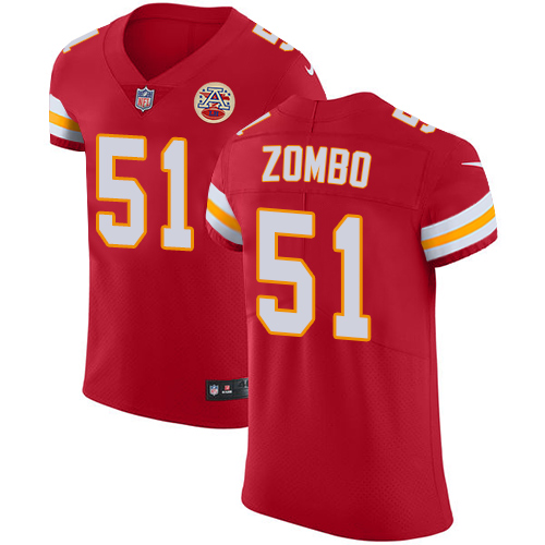 Men's Nike Kansas City Chiefs #51 Frank Zombo Red Team Color Vapor Untouchable Elite Player NFL Jersey