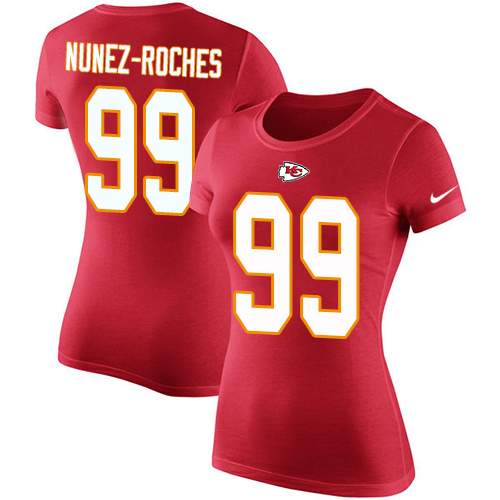 NFL Women's Nike Kansas City Chiefs #99 Rakeem Nunez-Roches Red Rush Pride Name & Number T-Shirt