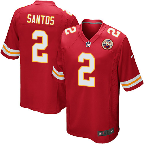 Men's Nike Kansas City Chiefs #2 Cairo Santos Game Red Team Color NFL Jersey