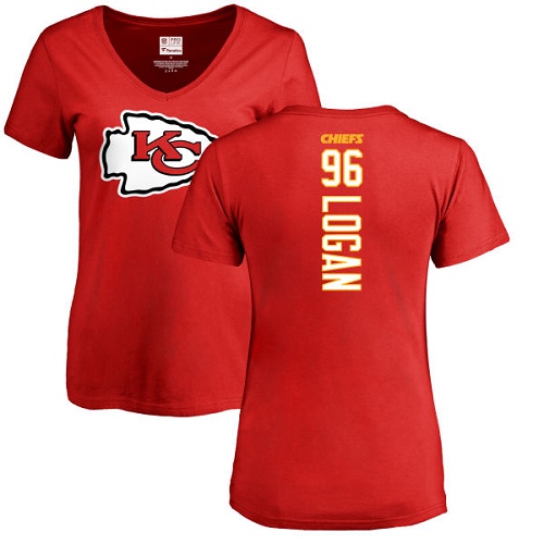 NFL Women's Nike Kansas City Chiefs #96 Bennie Logan Red Backer T-Shirt
