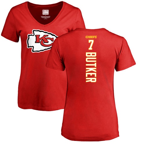 NFL Women's Nike Kansas City Chiefs #7 Harrison Butker Red Backer T-Shirt