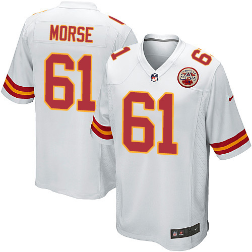 Men's Nike Kansas City Chiefs #61 Mitch Morse Game White NFL Jersey