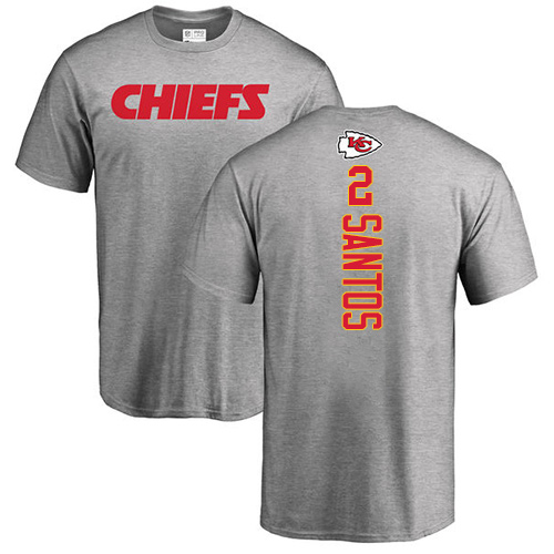 NFL Nike Kansas City Chiefs #2 Cairo Santos Ash Backer T-Shirt
