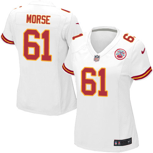 Women's Nike Kansas City Chiefs #61 Mitch Morse Game White NFL Jersey