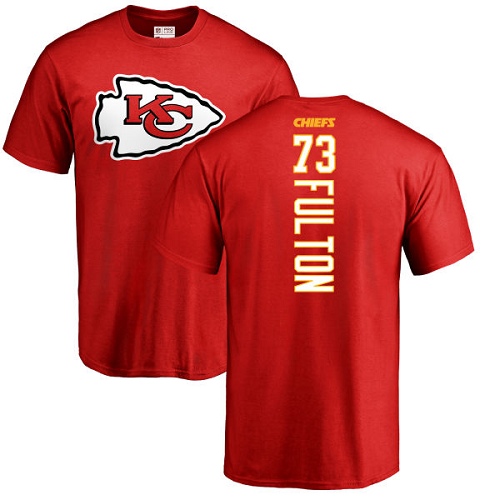 NFL Nike Kansas City Chiefs #73 Zach Fulton Red Backer T-Shirt