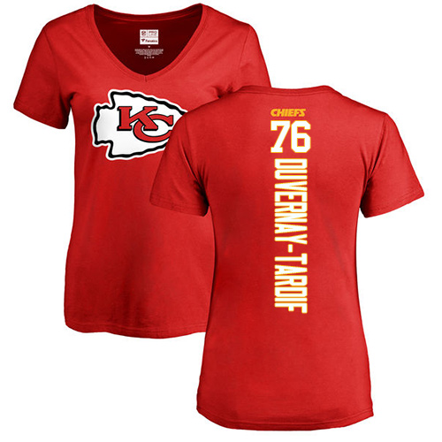 NFL Women's Nike Kansas City Chiefs #76 Laurent Duvernay-Tardif Red Backer T-Shirt