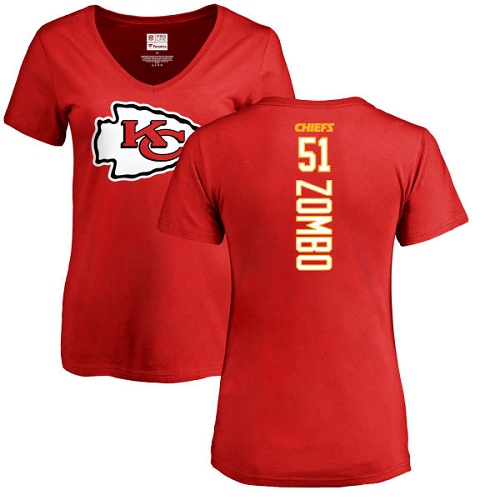 NFL Women's Nike Kansas City Chiefs #51 Frank Zombo Red Backer T-Shirt