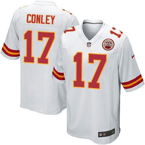 Men's Nike Kansas City Chiefs #17 Chris Conley Game White NFL Jersey