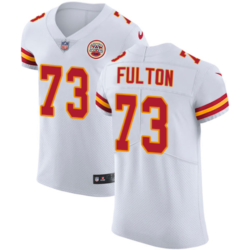Men's Nike Kansas City Chiefs #73 Zach Fulton White Vapor Untouchable Elite Player NFL Jersey