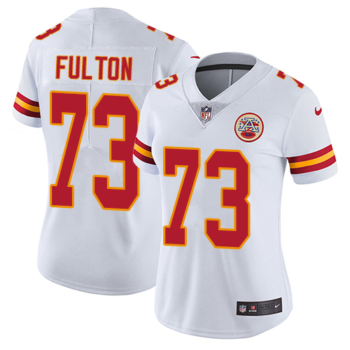 Women's Nike Kansas City Chiefs #73 Zach Fulton White Vapor Untouchable Elite Player NFL Jersey