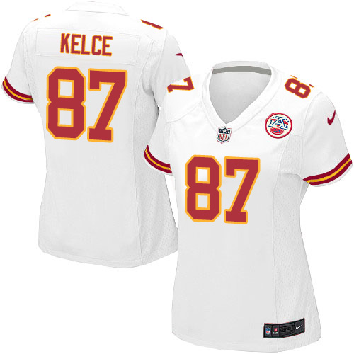Women's Nike Kansas City Chiefs #87 Travis Kelce Game White NFL Jersey