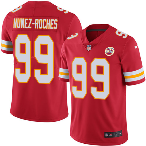 Men's Nike Kansas City Chiefs #99 Rakeem Nunez-Roches Red Team Color Vapor Untouchable Limited Player NFL Jersey