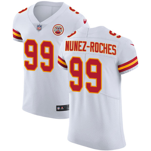 Men's Nike Kansas City Chiefs #99 Rakeem Nunez-Roches White Vapor Untouchable Elite Player NFL Jersey