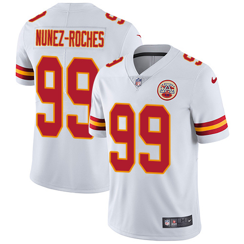 Men's Nike Kansas City Chiefs #99 Rakeem Nunez-Roches White Vapor Untouchable Limited Player NFL Jersey