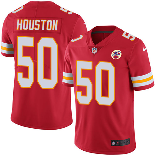 Men's Nike Kansas City Chiefs #50 Justin Houston Red Team Color Vapor Untouchable Limited Player NFL Jersey