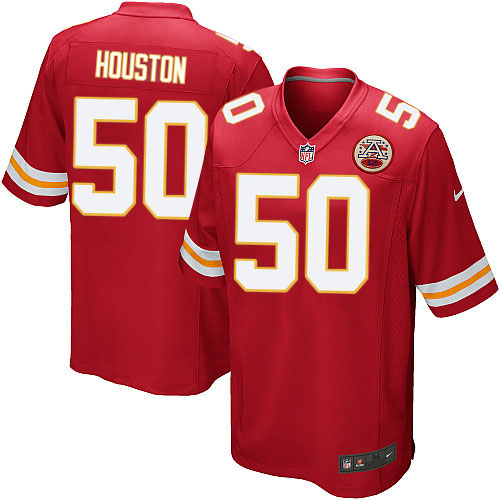 Men's Nike Kansas City Chiefs #50 Justin Houston Game Red Team Color NFL Jersey