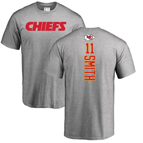 NFL Nike Kansas City Chiefs #11 Alex Smith Ash Backer T-Shirt