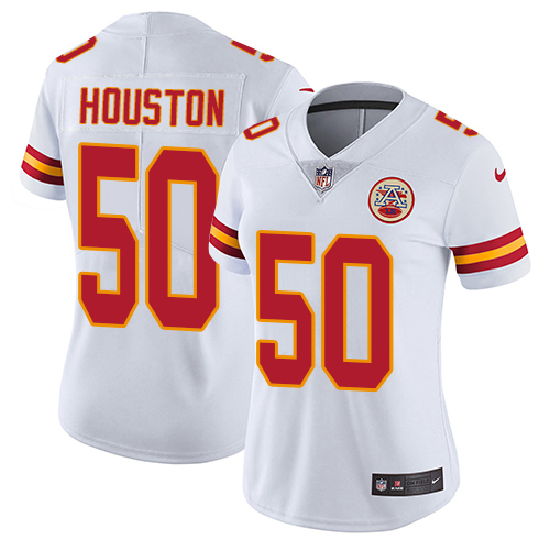 Women's Nike Kansas City Chiefs #50 Justin Houston White Vapor Untouchable Elite Player NFL Jersey