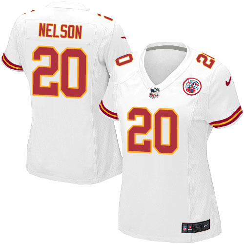 Women's Nike Kansas City Chiefs #20 Steven Nelson Game White NFL Jersey