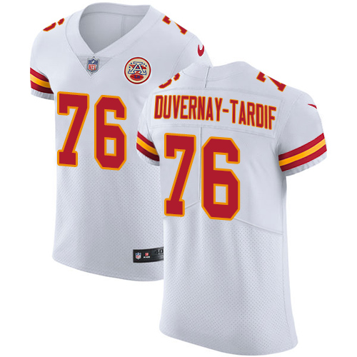 Men's Nike Kansas City Chiefs #76 Laurent Duvernay-Tardif White Vapor Untouchable Elite Player NFL Jersey