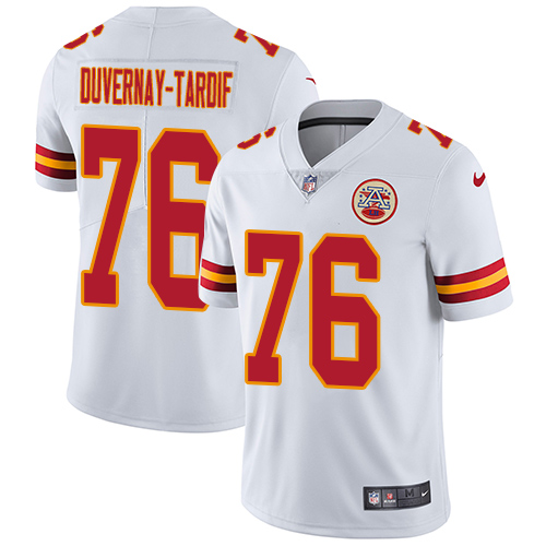 Youth Nike Kansas City Chiefs #76 Laurent Duvernay-Tardif White Vapor Untouchable Limited Player NFL Jersey