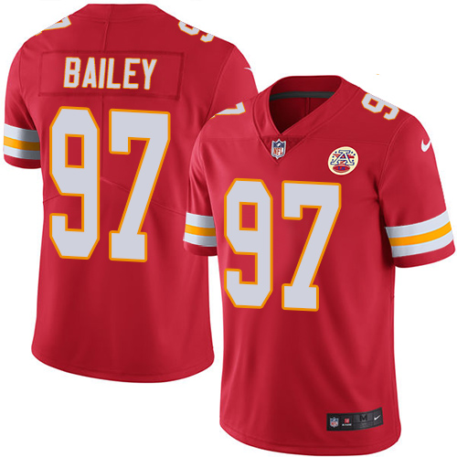 Youth Nike Kansas City Chiefs #97 Allen Bailey Red Team Color Vapor Untouchable Limited Player NFL Jersey