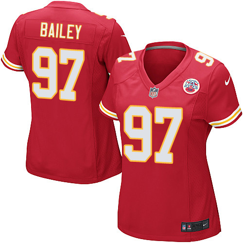 Women's Nike Kansas City Chiefs #97 Allen Bailey Game Red Team Color NFL Jersey