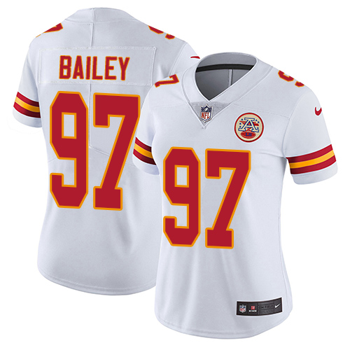 Women's Nike Kansas City Chiefs #97 Allen Bailey White Vapor Untouchable Limited Player NFL Jersey