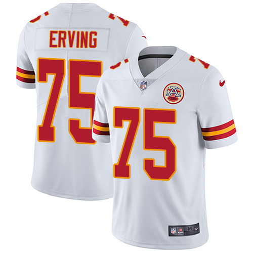 Youth Nike Kansas City Chiefs #75 Cameron Erving White Vapor Untouchable Limited Player NFL Jersey