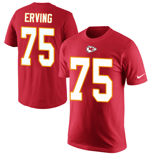 NFL Men's Nike Kansas City Chiefs #75 Cameron Erving Red Rush Pride Name & Number T-Shirt