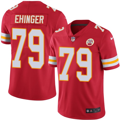 Men's Nike Kansas City Chiefs #79 Parker Ehinger Red Team Color Vapor Untouchable Limited Player NFL Jersey