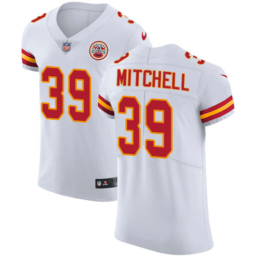 Men's Nike Kansas City Chiefs #39 Terrance Mitchell White Vapor Untouchable Elite Player NFL Jersey