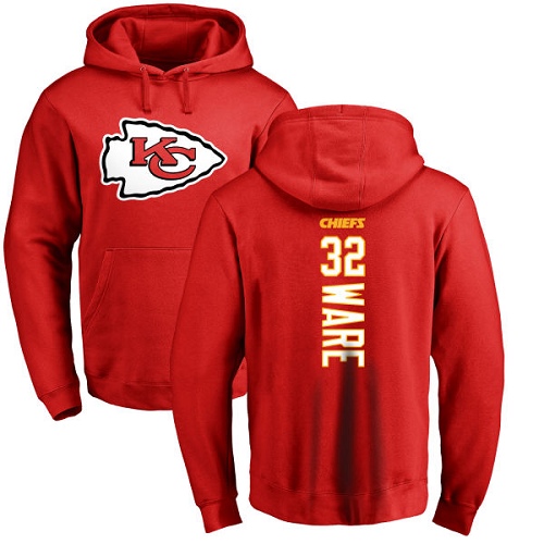 NFL Nike Kansas City Chiefs #32 Spencer Ware Red Backer Pullover Hoodie