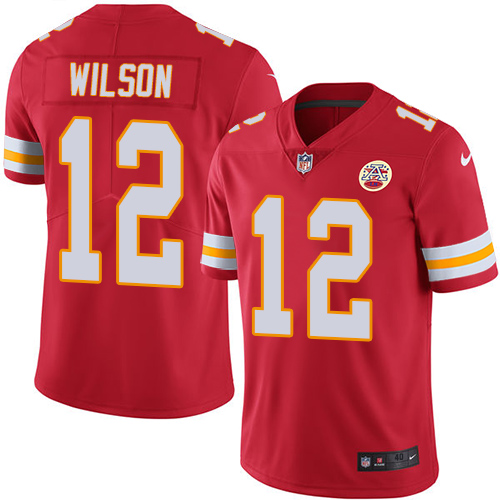 Men's Nike Kansas City Chiefs #12 Albert Wilson Red Team Color Vapor Untouchable Limited Player NFL Jersey